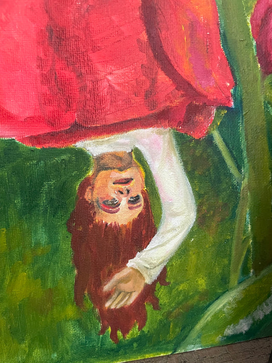 “Sleeping Roses” Oil Painting