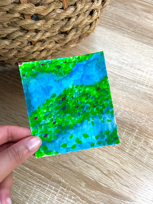 Pond mini painting