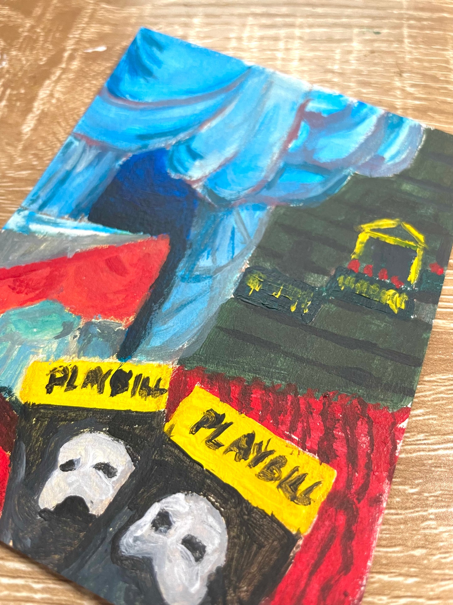 Theatre Memories acrylic mini painting