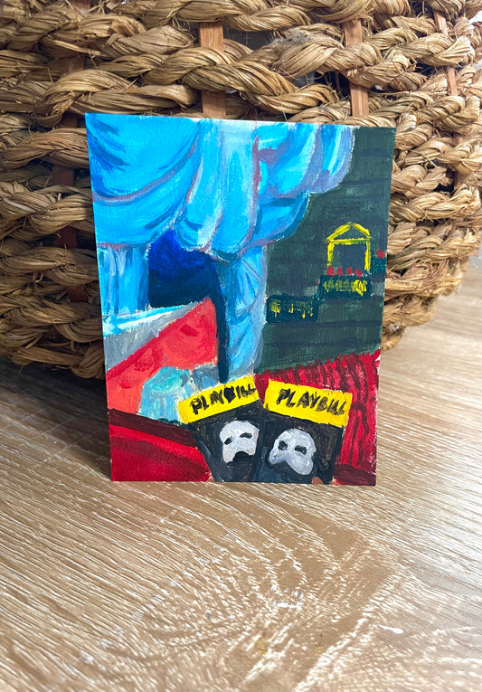 Theatre Memories acrylic mini painting