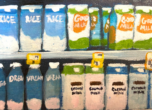 “The Dairy Aisle” Oil Painting