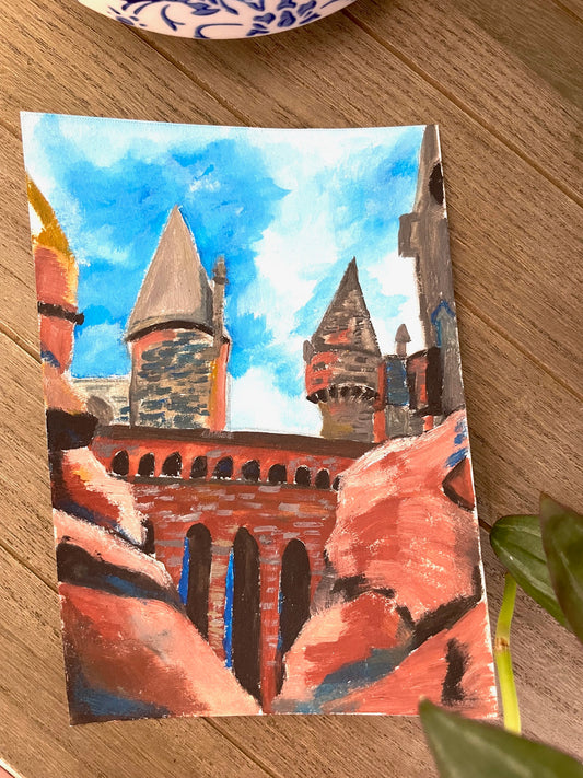 Castle and the Sky Painting