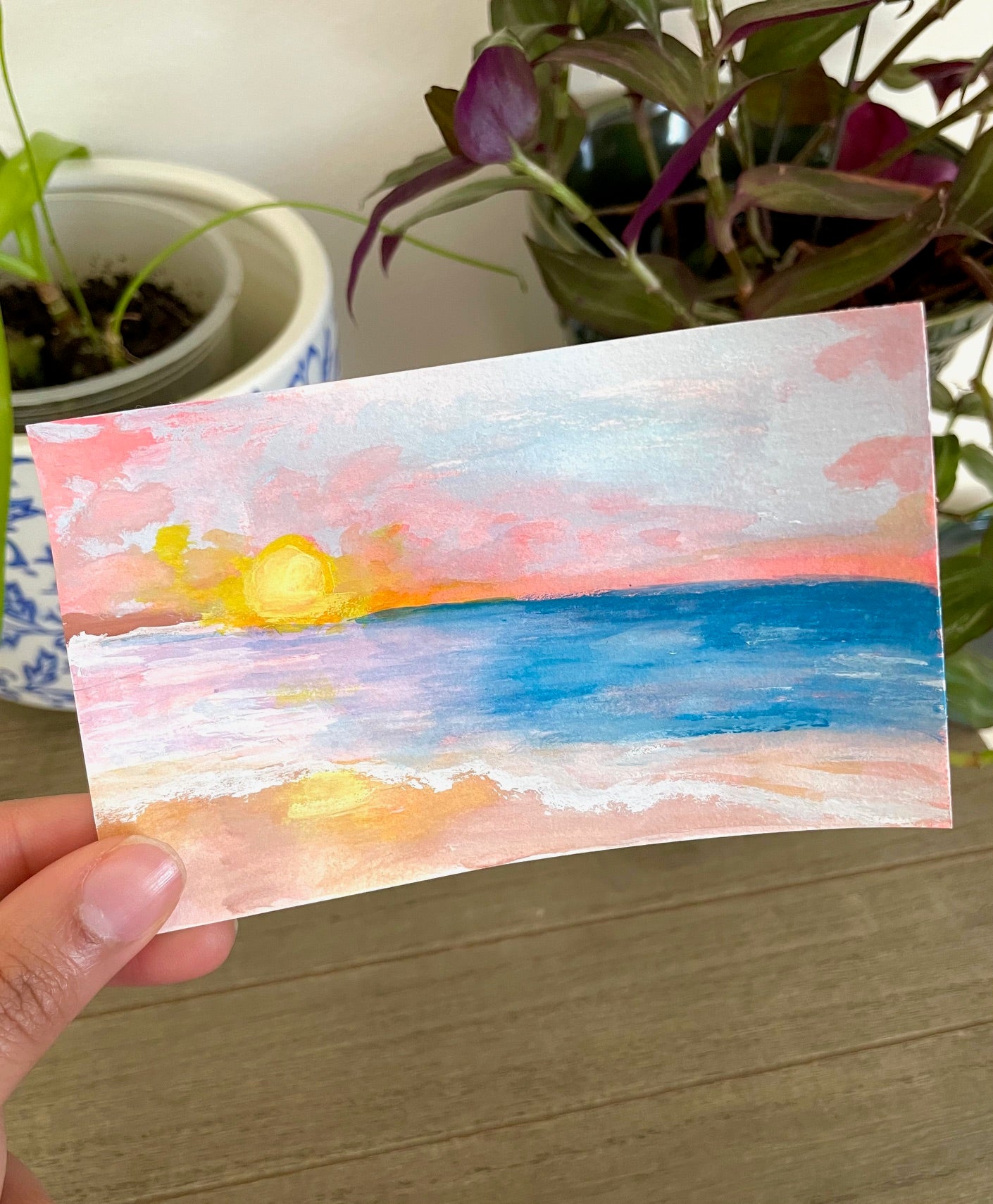Colorful Beaches mini painting