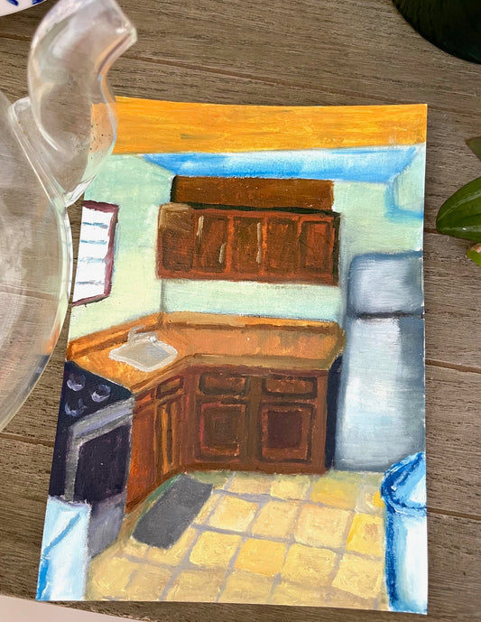 Just a Kitchen Oil Painting