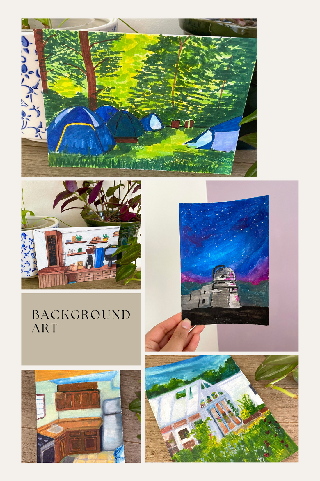 Background Art Challenge Paintings 6-10