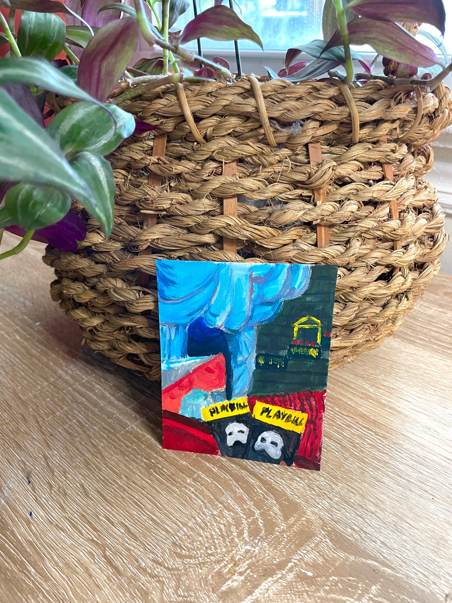 Theatre Memories acrylic mini painting