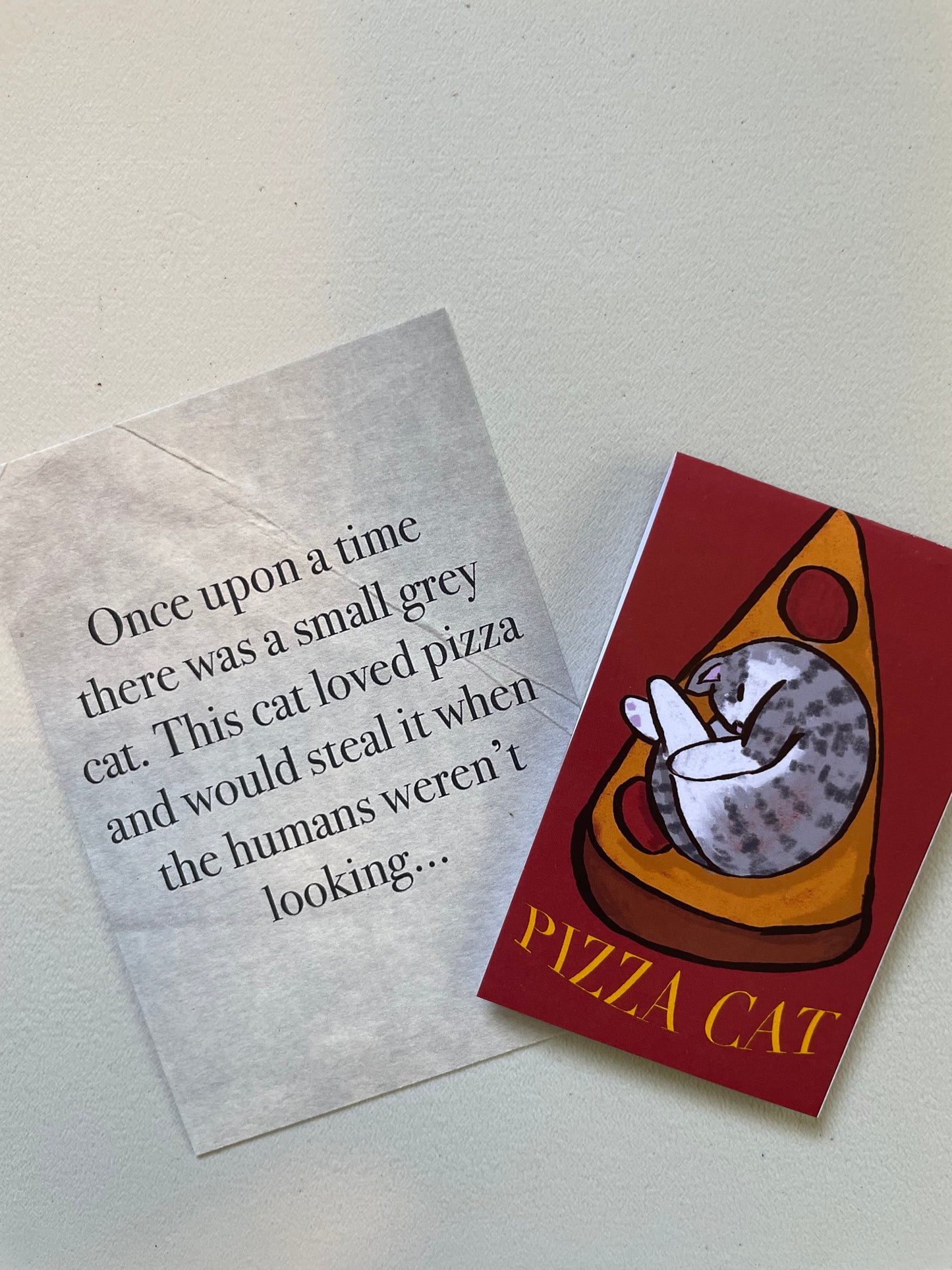 Pizza Cat Magnetic Bookmark
