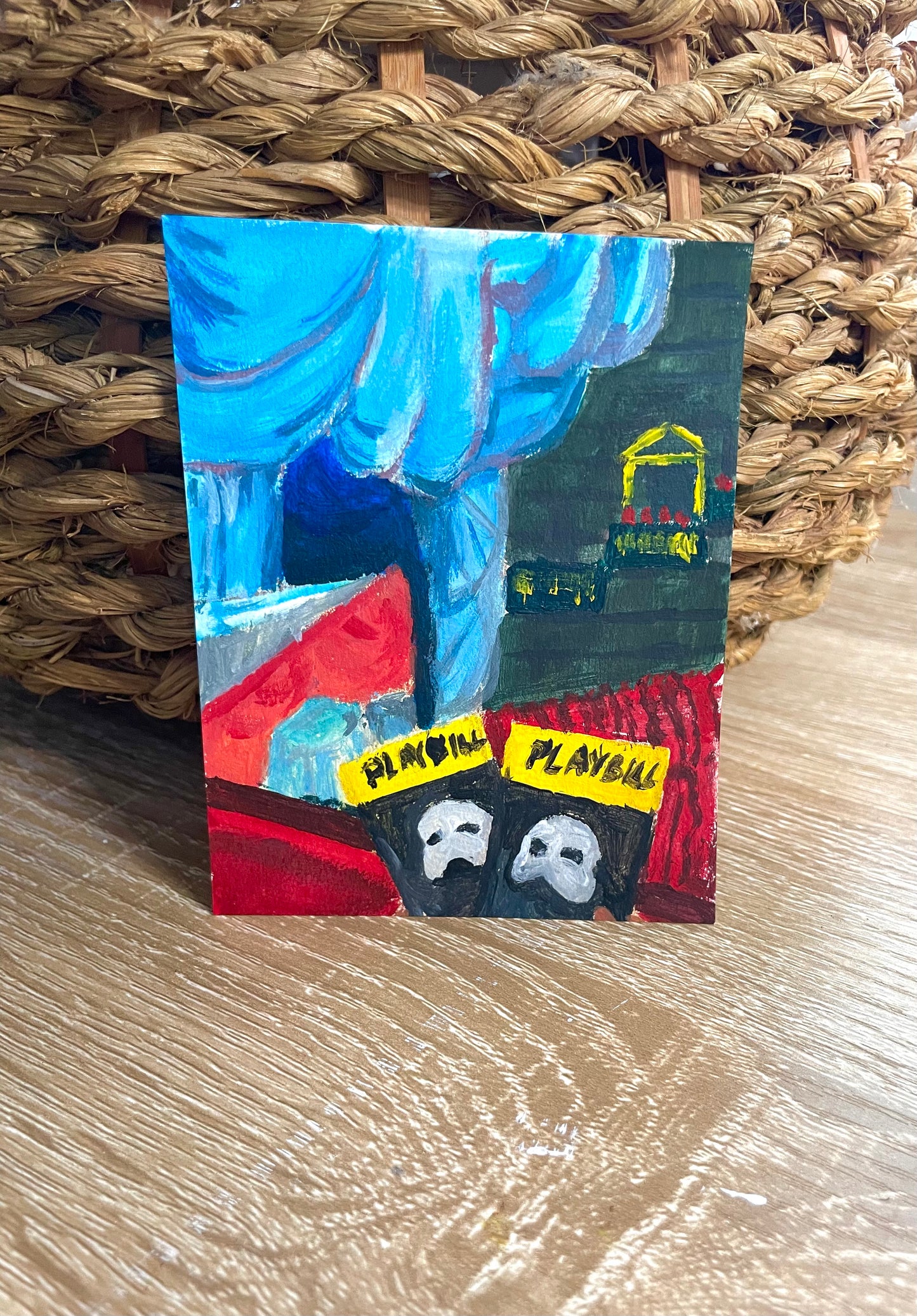 Theatre Memories acrylic mini painting