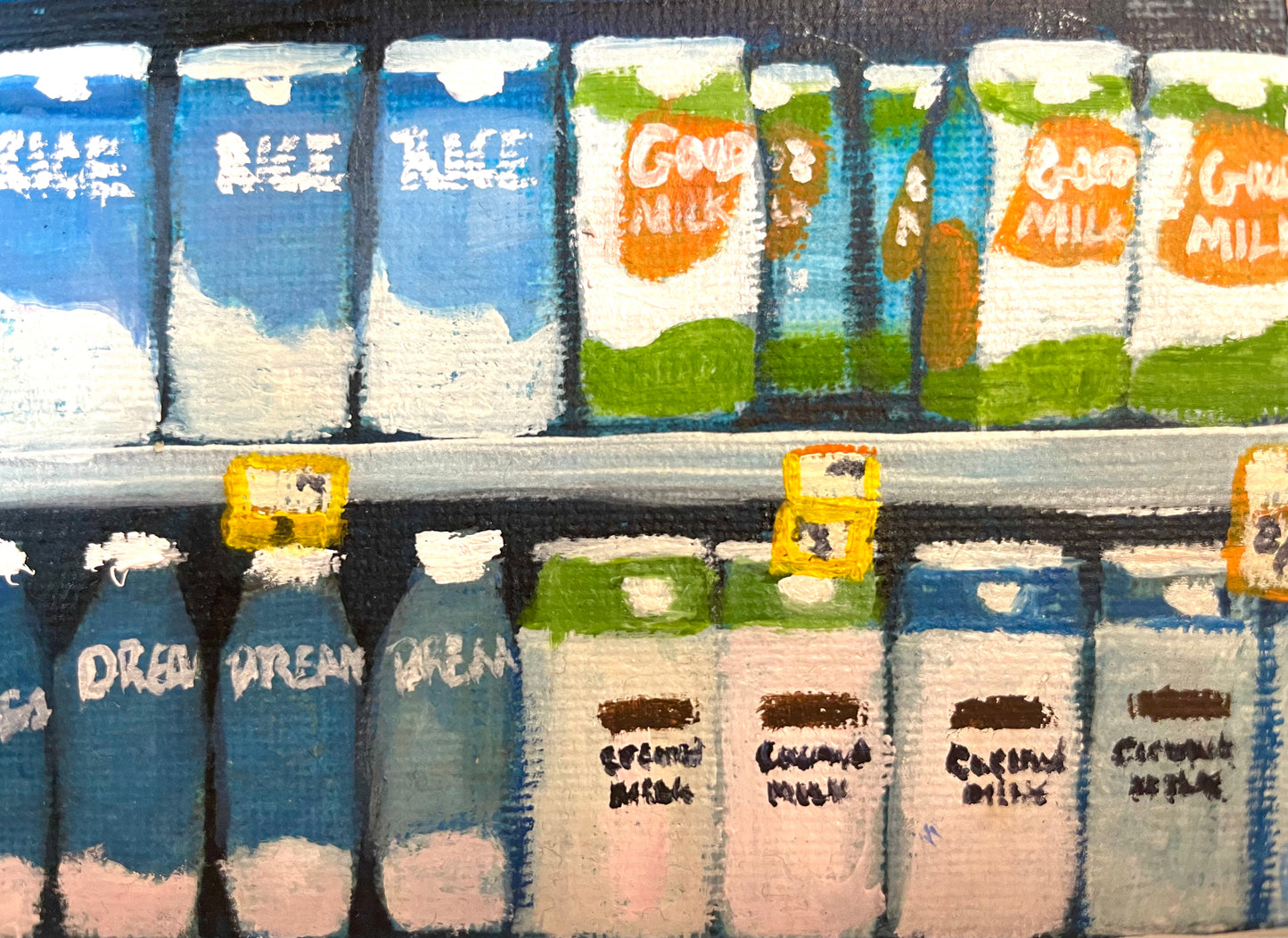 “The Dairy Aisle” Oil Painting