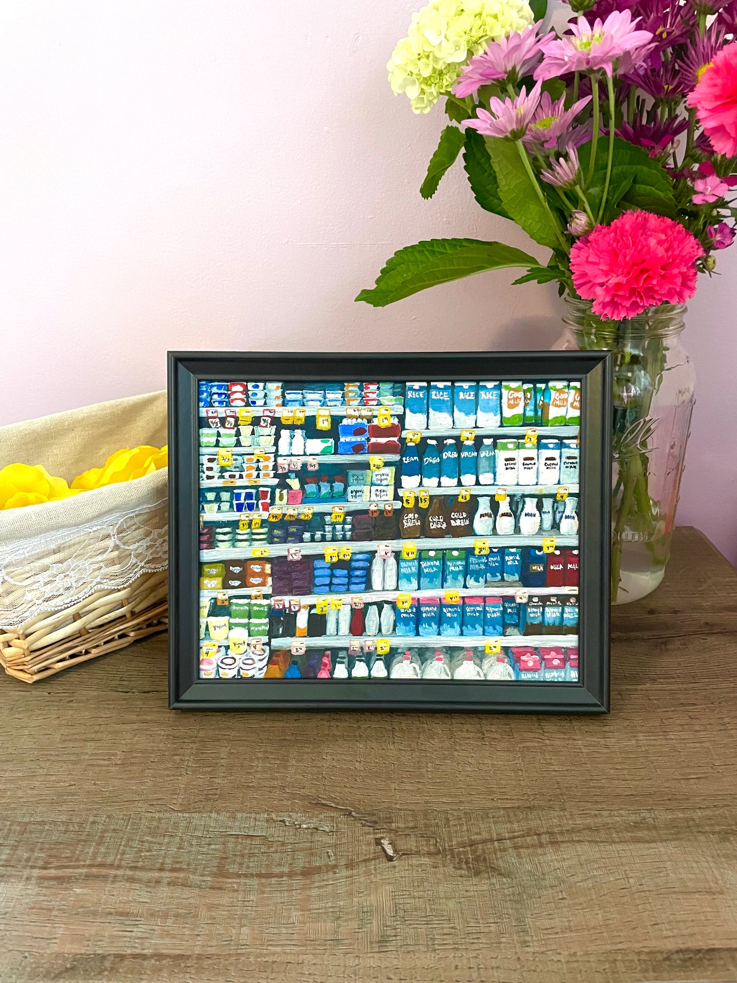 “The Dairy Aisle” Oil Painting