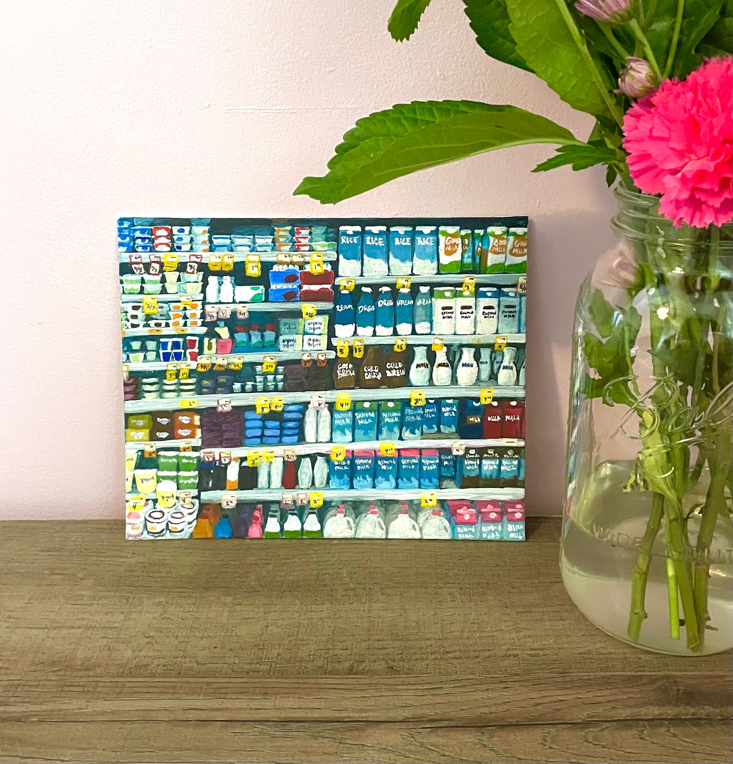 “The Dairy Aisle” Oil Painting