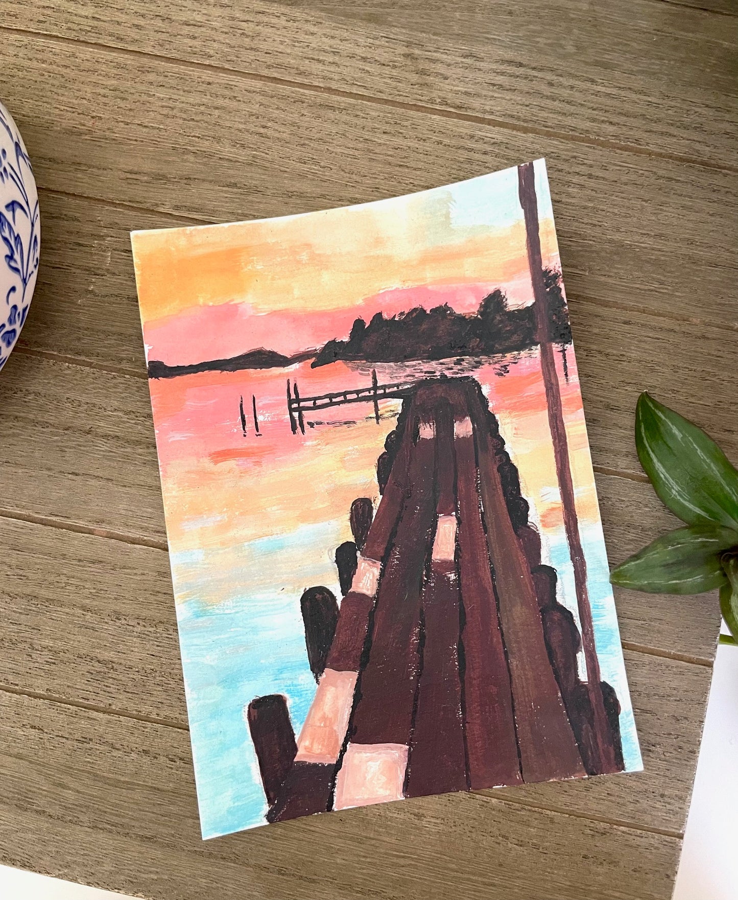 The Old Dock At the Bay Painting