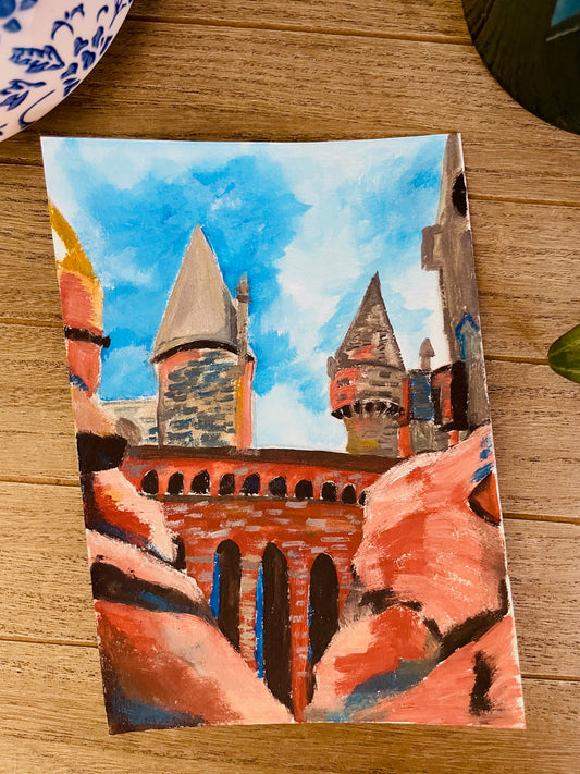 Castle and the Sky Painting