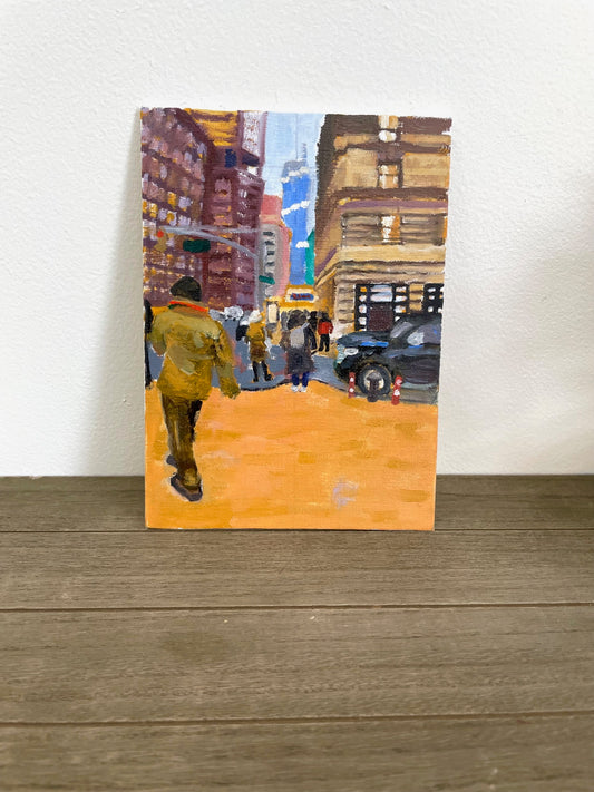 City Life Oil Painting