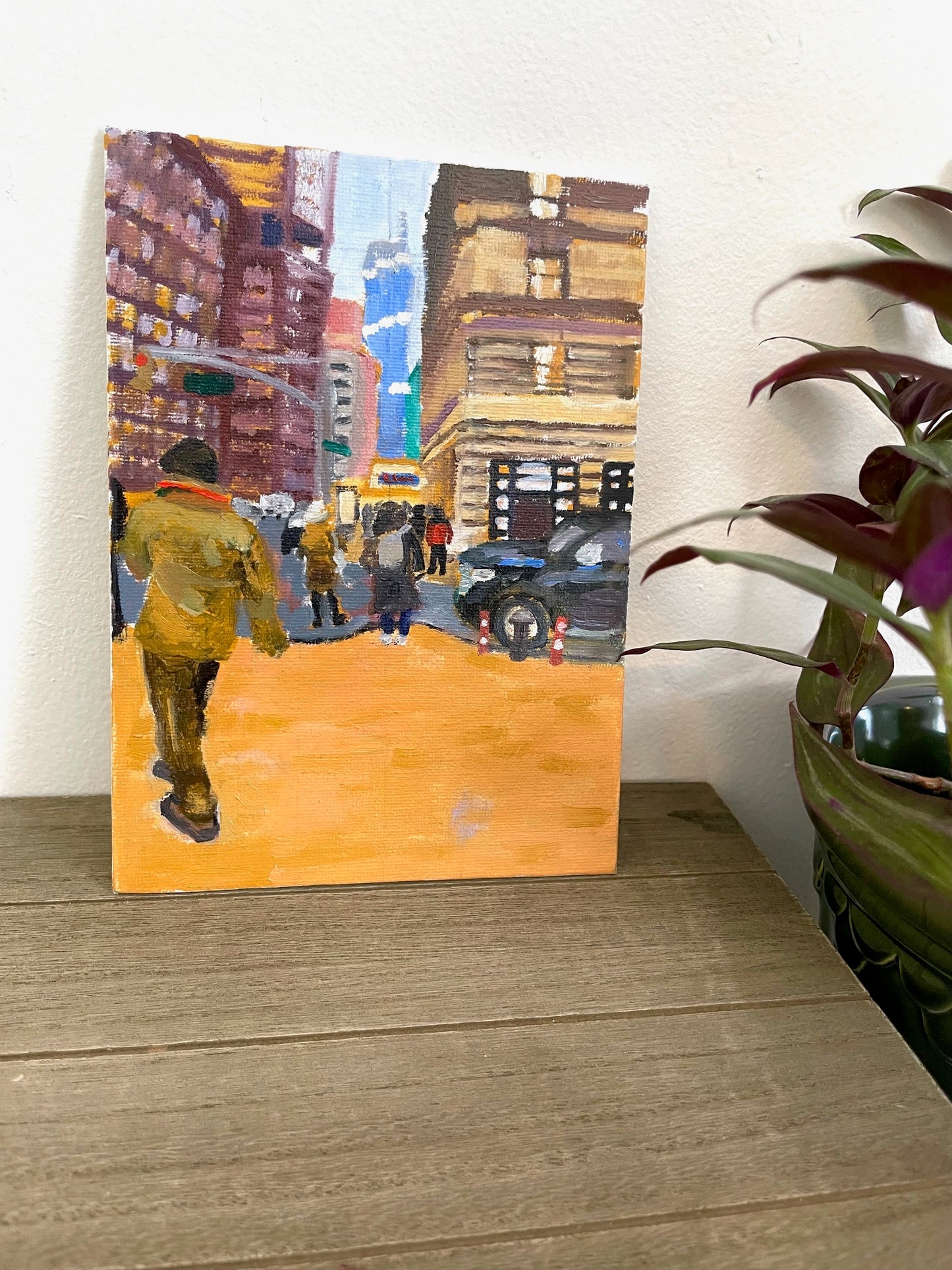 City Life Oil Painting