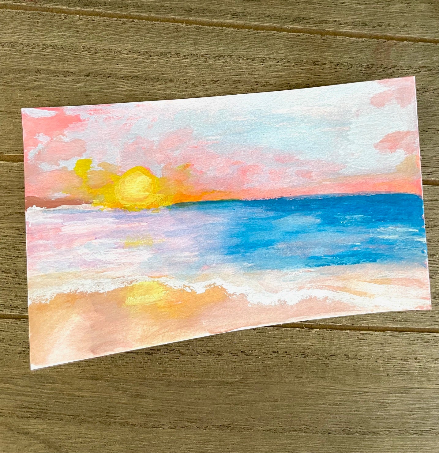 Colorful Beaches mini painting