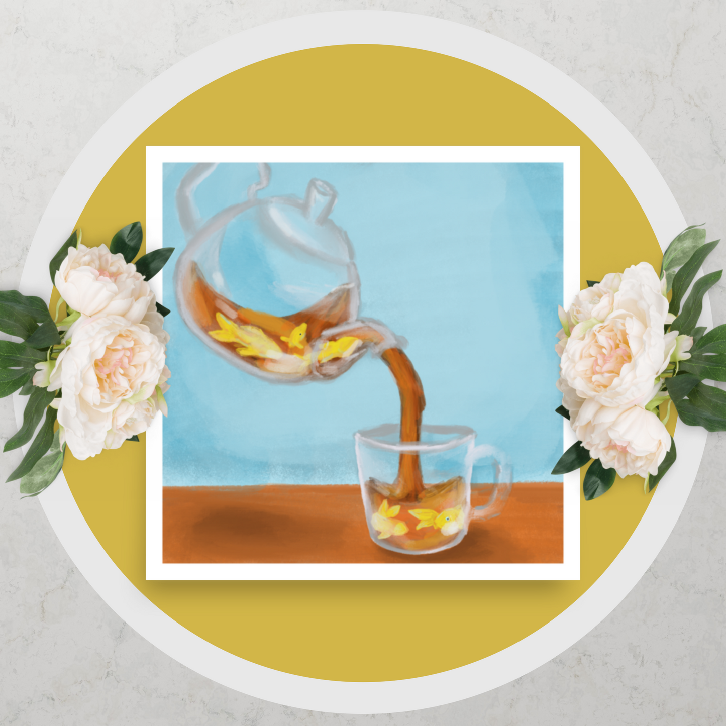 Gold Infused Tea Fine Art Print