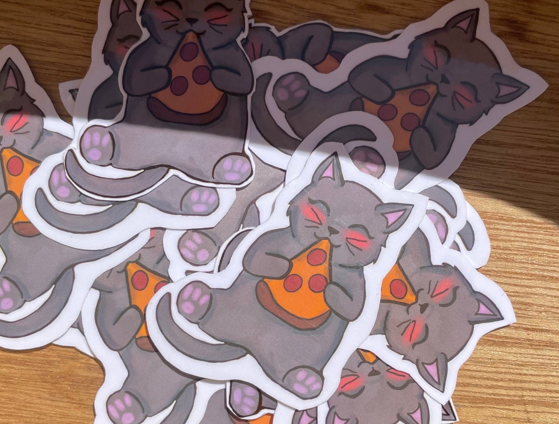Cat Sticker Pack | 2 Pizza Cats