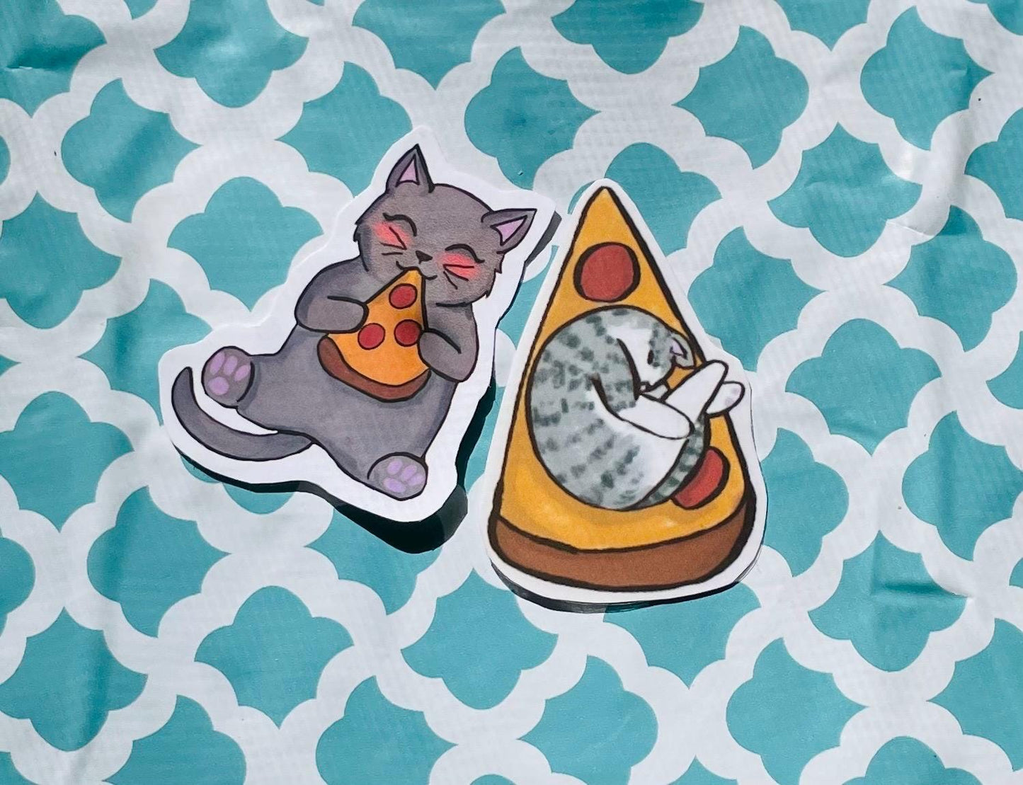 Cat Sticker Pack | 2 Pizza Cats