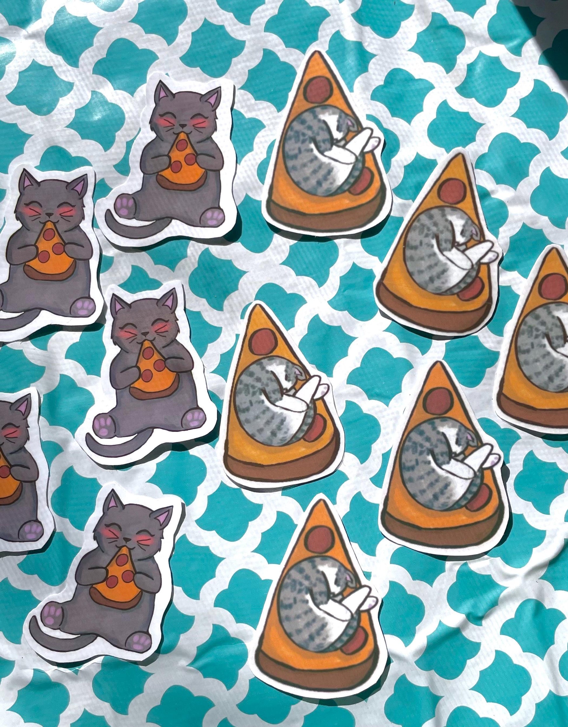 Cat Sticker Pack | 2 Pizza Cats
