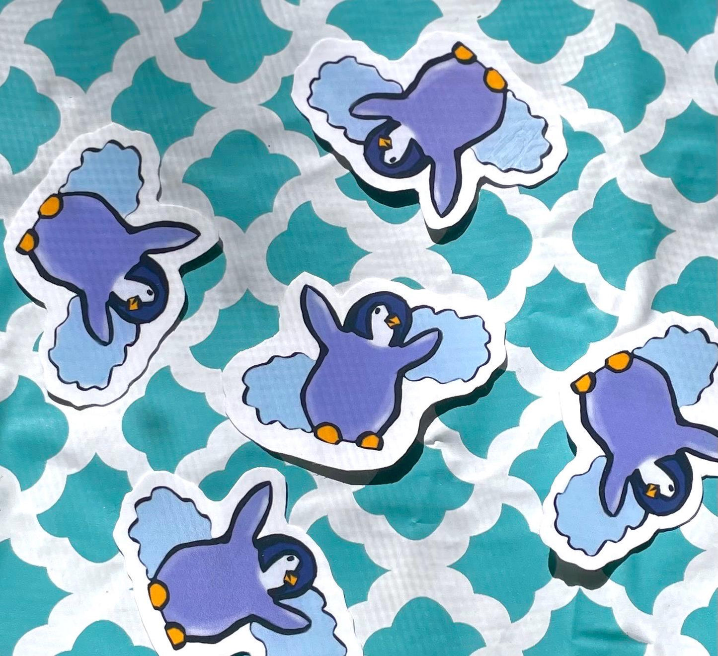 Penguin sticker | Flying Penguin