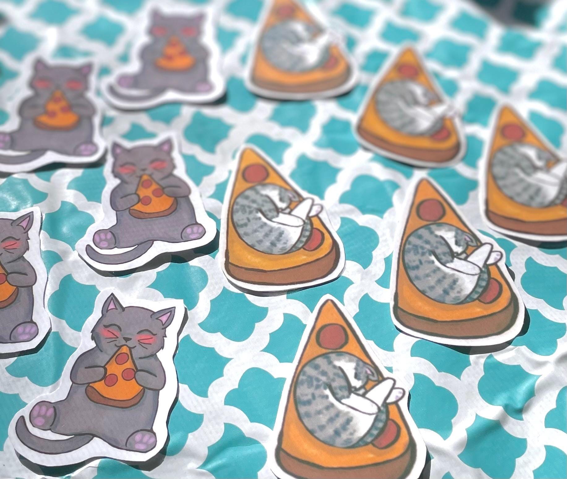 Cat Sticker Pack | 2 Pizza Cats