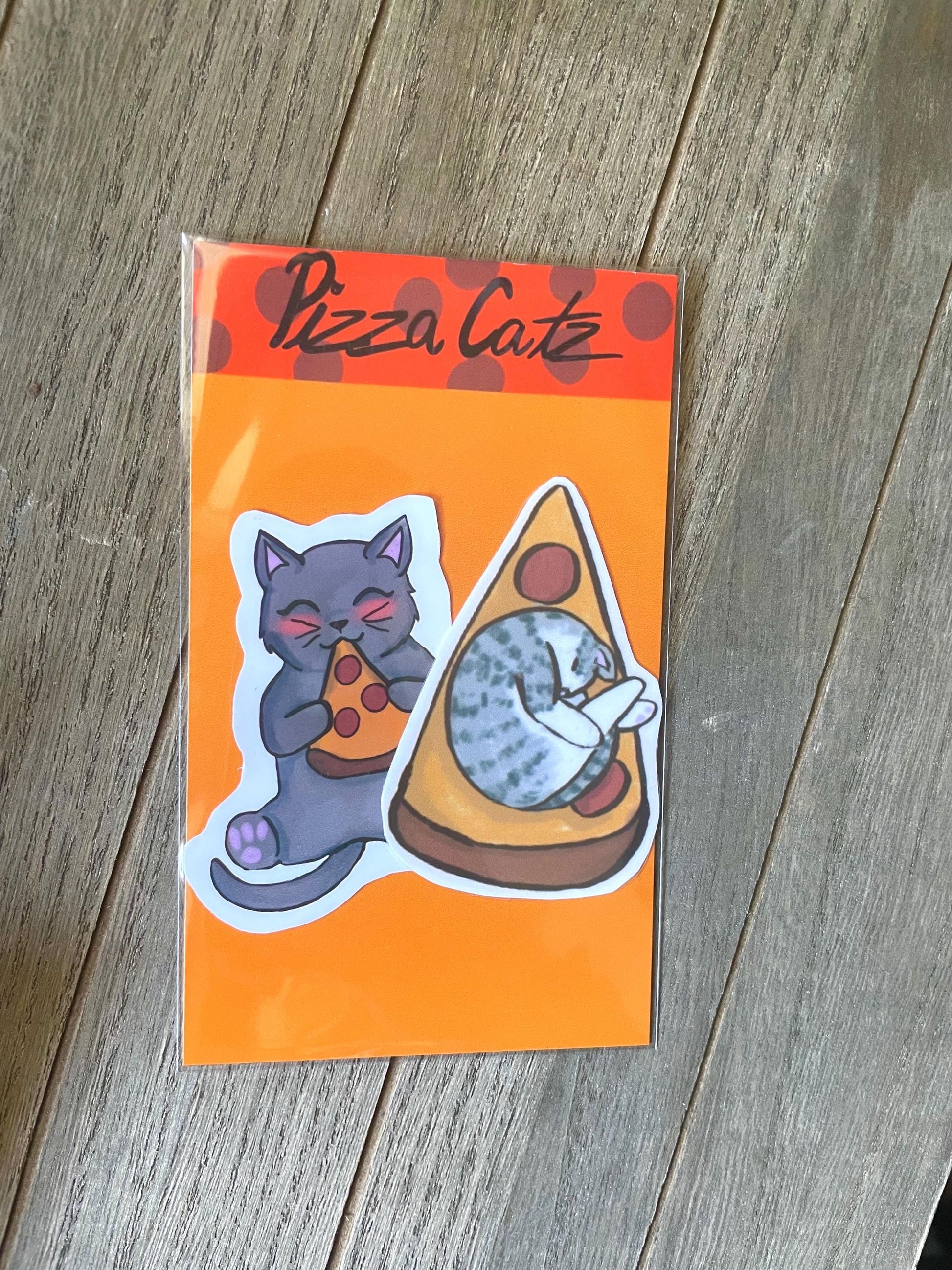 Cat Sticker Pack | 2 Pizza Cats