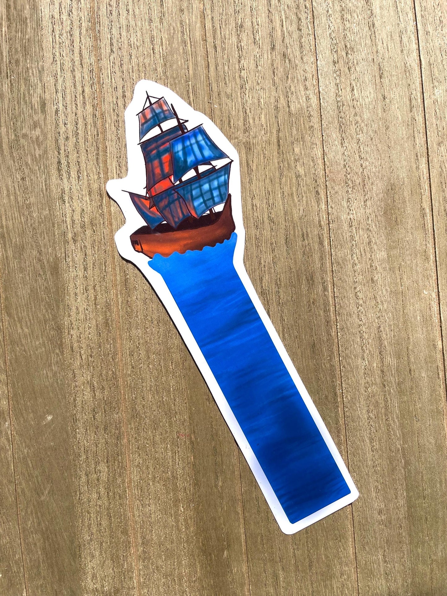 Pirate Ship Bookmark | Adventure book accessory