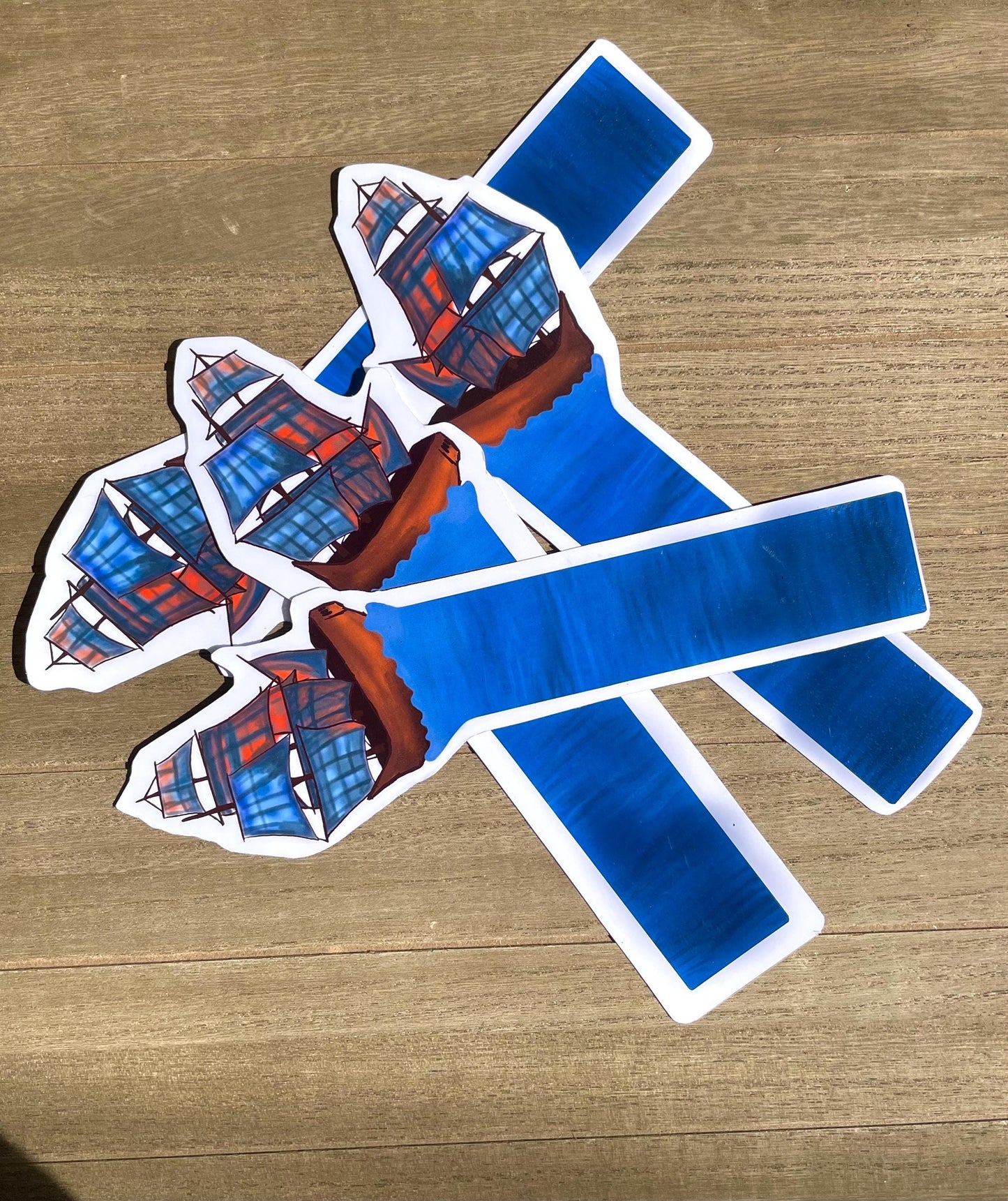 Pirate Ship Bookmark | Adventure book accessory