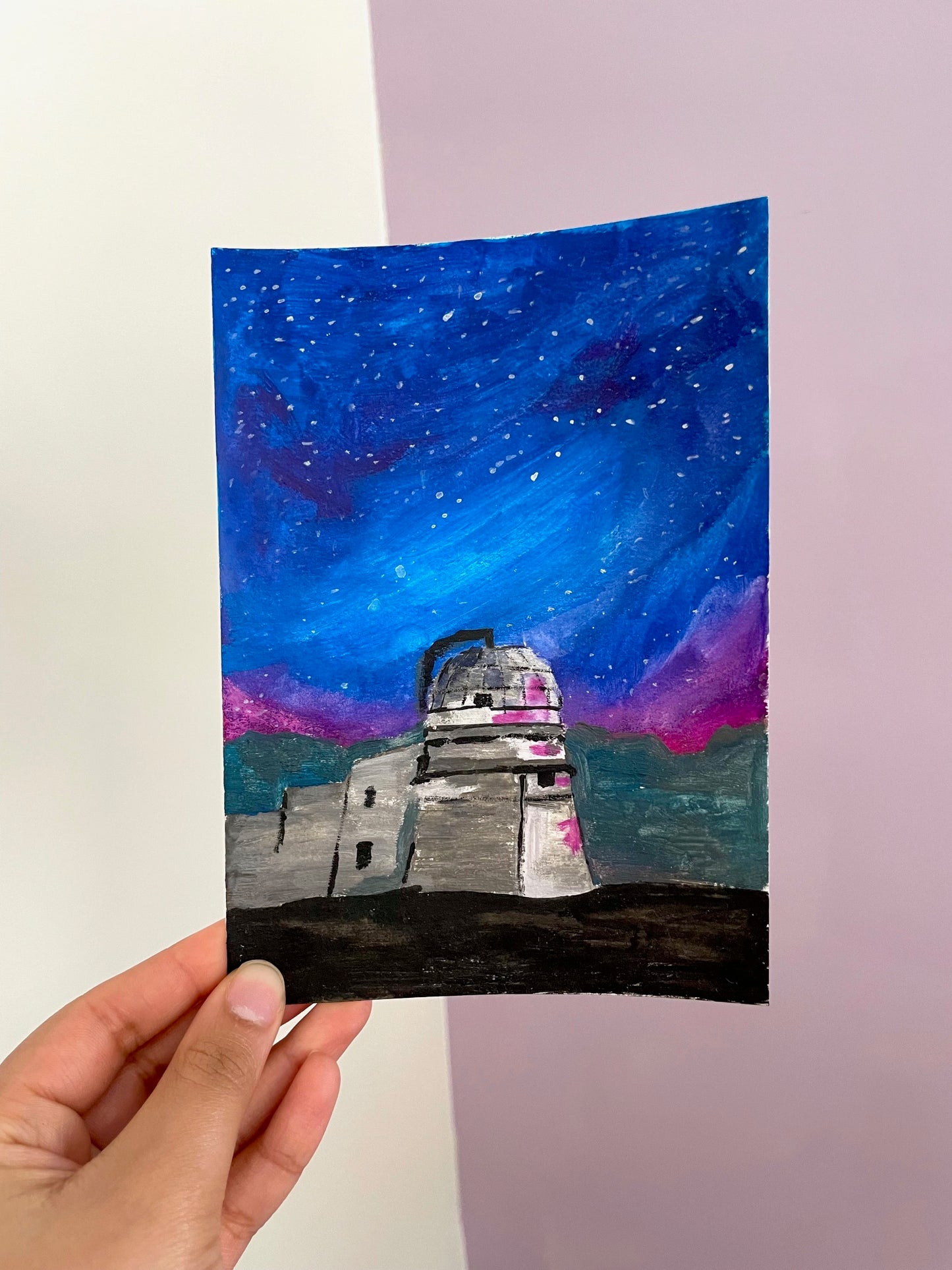 Nighttime Observatory Painting