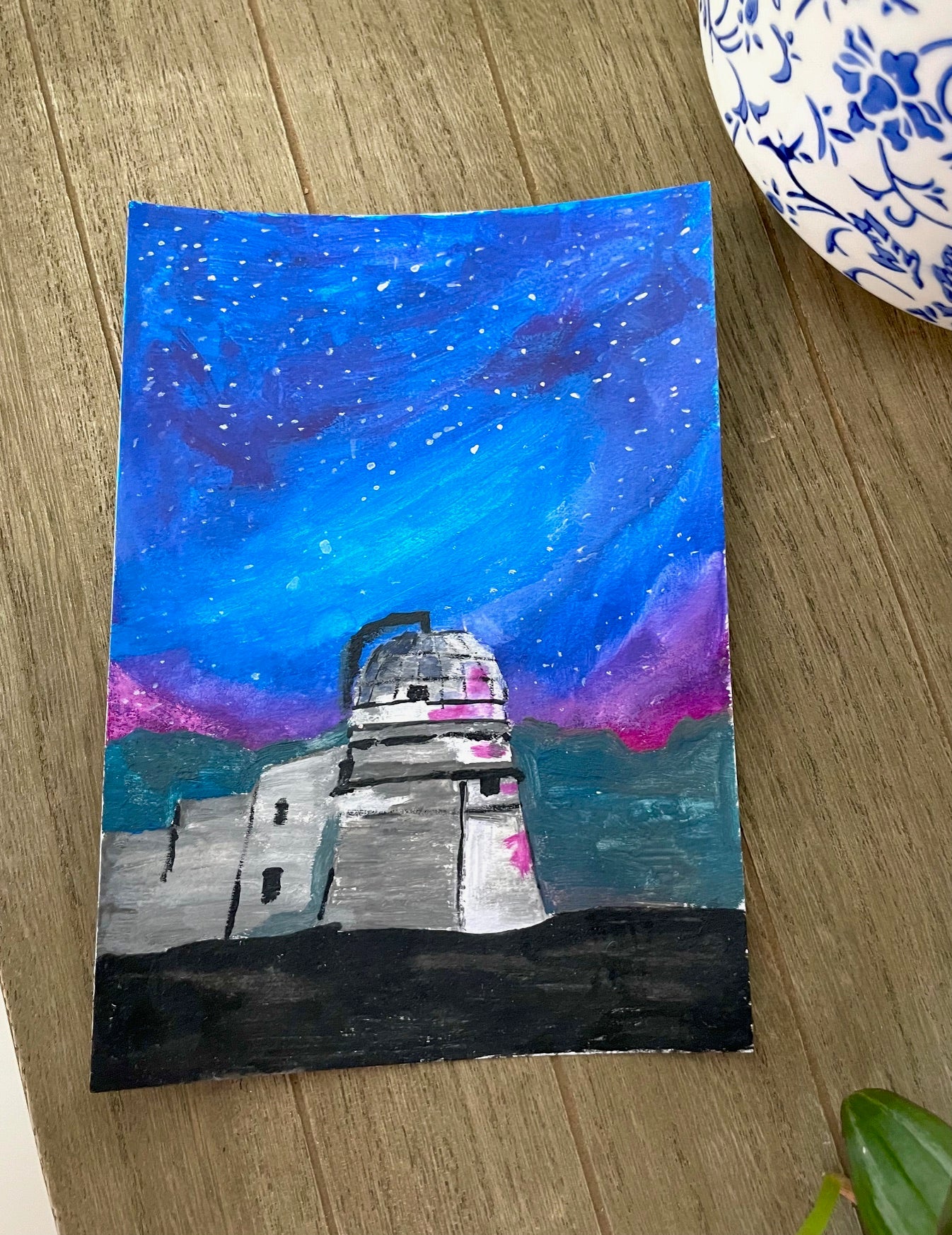 Nighttime Observatory Painting